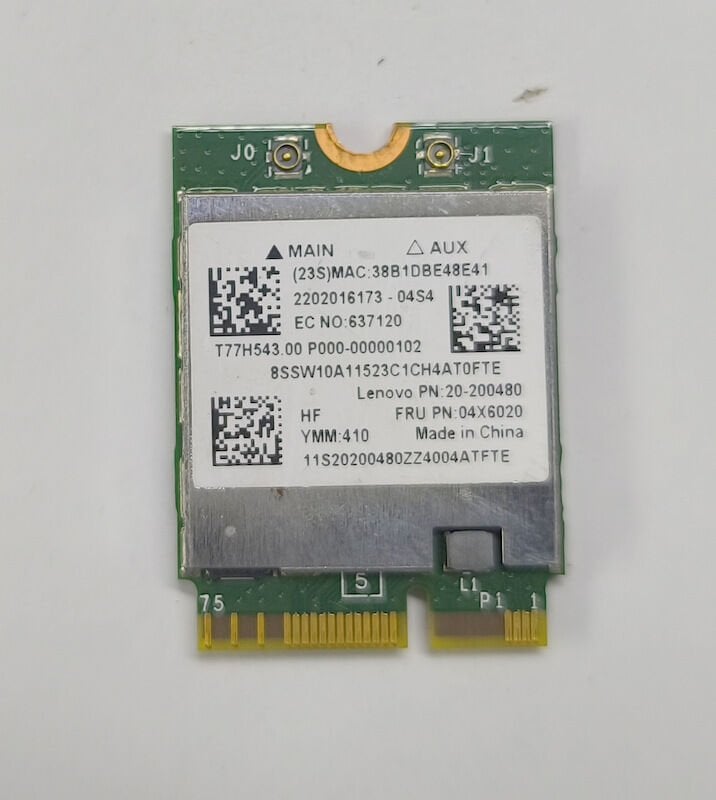 Lenovo Y70-70 Touch 80DU Orijinal Wireless Kart