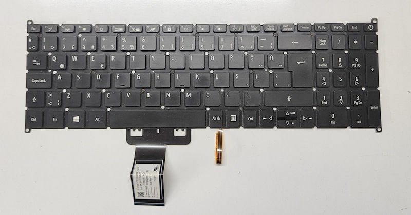 Acer A715-75 A715-41 A715-42 A715-423 N19C5 Orijinal Işıklı Klavye PK132Y22A23