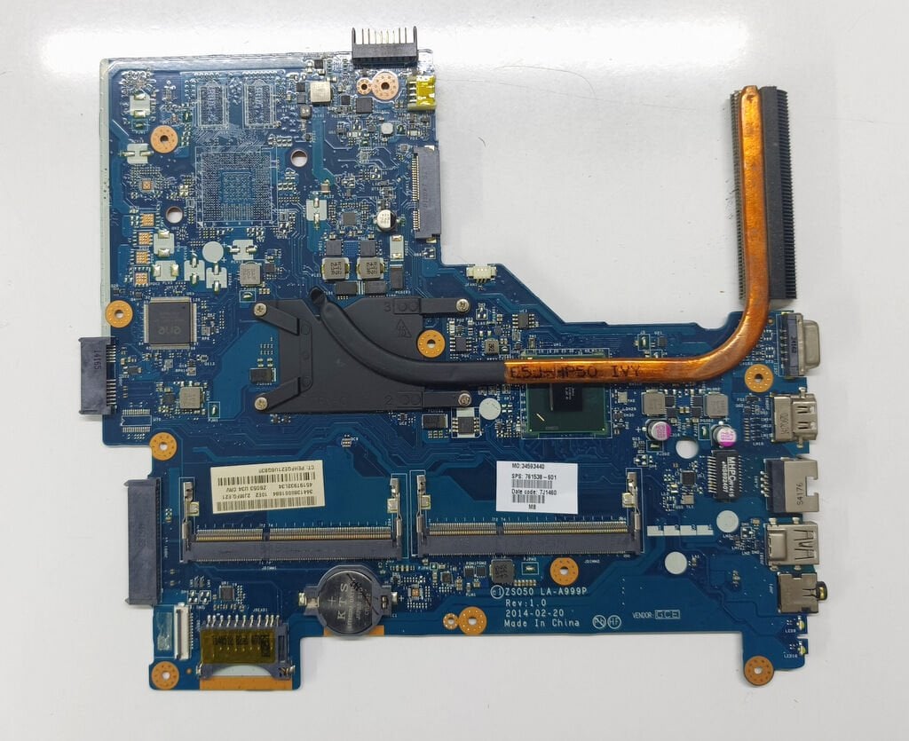 Hp 15-G 15-R 15-H 250 G3 255 G3 256 G3 Orijinal Anakart LA-A999P İ3 3217U