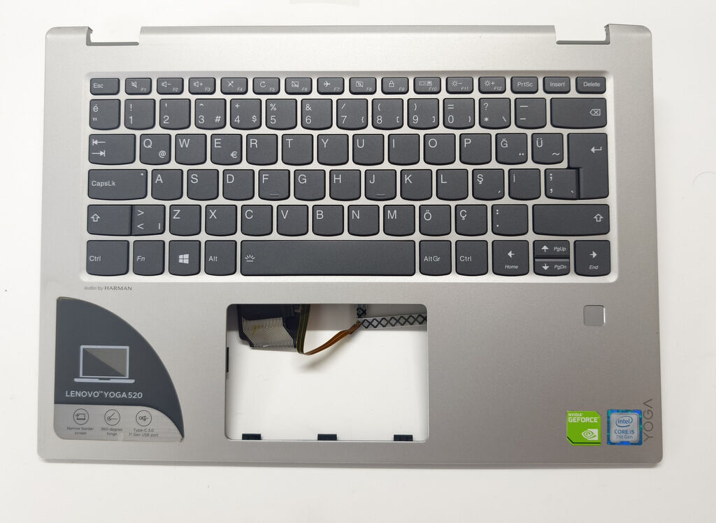 Lenovo Yoga 520-14 320S-14 Flex 5-1470 81C8 80X8 Orijinal Klavye Üst Kasa Palmrest