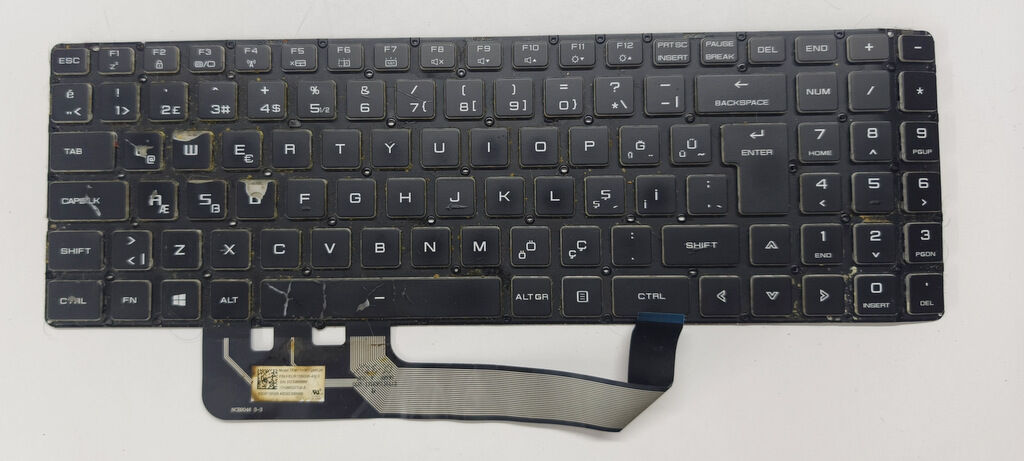Monster Abra A5 V15.1 2 3 4 5 6 7 8 Tulpar T5 V19.1 2 Orijinal Arızalı Klavye