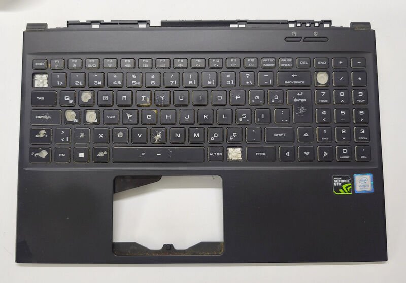 Monster Abra A5 V15.6 Orijinal Üst Kasa Klavye Arızalıdır