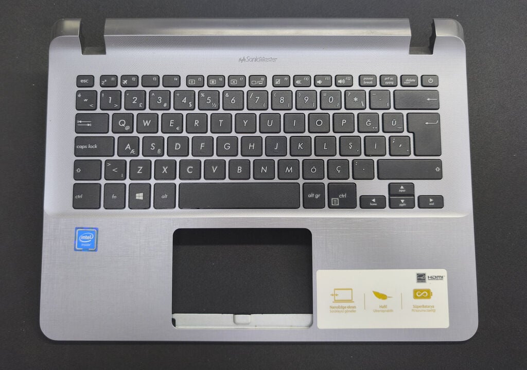 ASUS X407 F407 X407UAX 407U X407UAR X407UB A407UB F407UA F407UB X407UF A407UA Orijinal Klavye Üst Kasa Palmrest