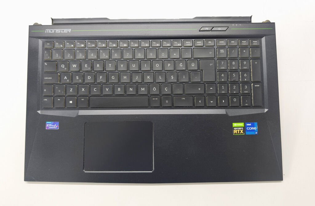 Monster Tulpar T7 V20.1 2 3 4 5 Abra A7 V11.1 2 3 Orijinal Klavye Üst Kasa Palmrest