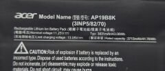 Acer AP19B8K A19B5K Orijinal Batarya Pil