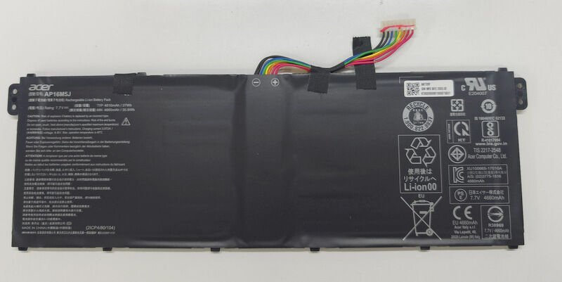 Acer AP16M5J AP16M4J Orijinal Batarya Pil %87 Sağlık