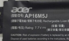 Acer AP16M5J AP16M4J Orijinal Batarya Pil %87 Sağlık