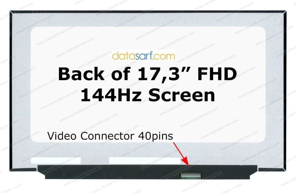 HP Pavilion Gaming 17-CD1020NT 17.3 40 Pin 144HZ Slimled Vidasız Led Ekran