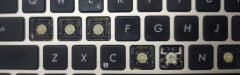 Asus X750 K750 R750 A750 Orijinal Üst Kasa Klavye Sağlam Eksikler Mevcut
