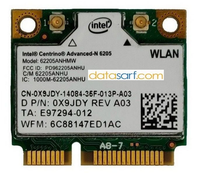 Dell Vostro V5470 Orijinal Wireless Kart 0X9JDY İntel Centrino Advanced-N 6205 5G Uyumlu