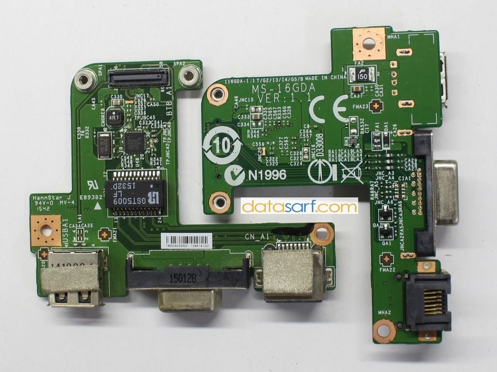 Msı Ge60 Gp60 Cx61 Cr60 Cr61 Ms-16gd Ms-16gb Ms-16ga Ms-16gn Ms-16gp Usb Vga Ethernet Kart Ms-16gda Ver 1.1