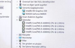 MSI GE62 PE60 CR62 GL62 GP62 PL60 MS-16J9 MS-16J6 MS-16J5 Orijinal Anakart MS-16J61 VER 1.1 İ5-6300HQ 940MX