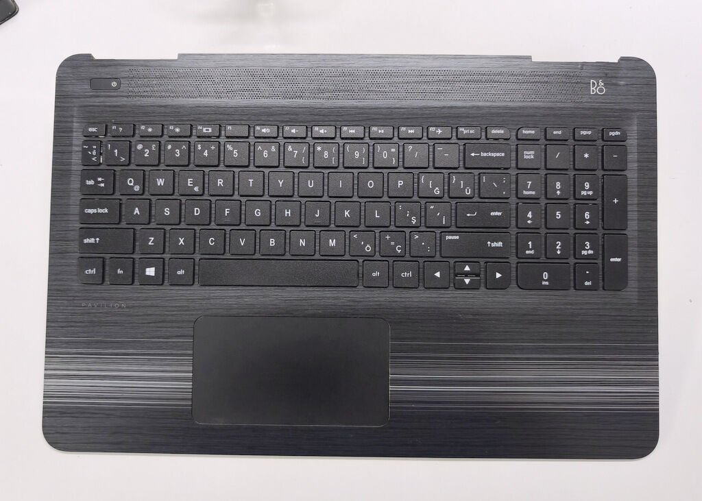 Hp 15-Ax 15-Bc 15t-Bc Tpn-Q173 Orijinal Klavye Üst Kasa Kusurlu