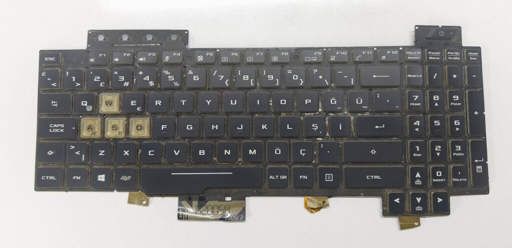 Asus FX505 FX505DT FX505G FX86 FX86S FX86F FX86FM FX96G FX95 FX95G Arızalı Klavye