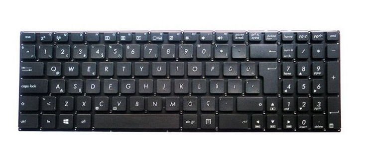 Asus K555LN Klavye