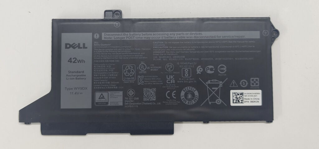 Dell Latitude 5520 E5520 5521 Precision 3560 3561 Orijinal Batarya Pil WY9DX 0WY9DX