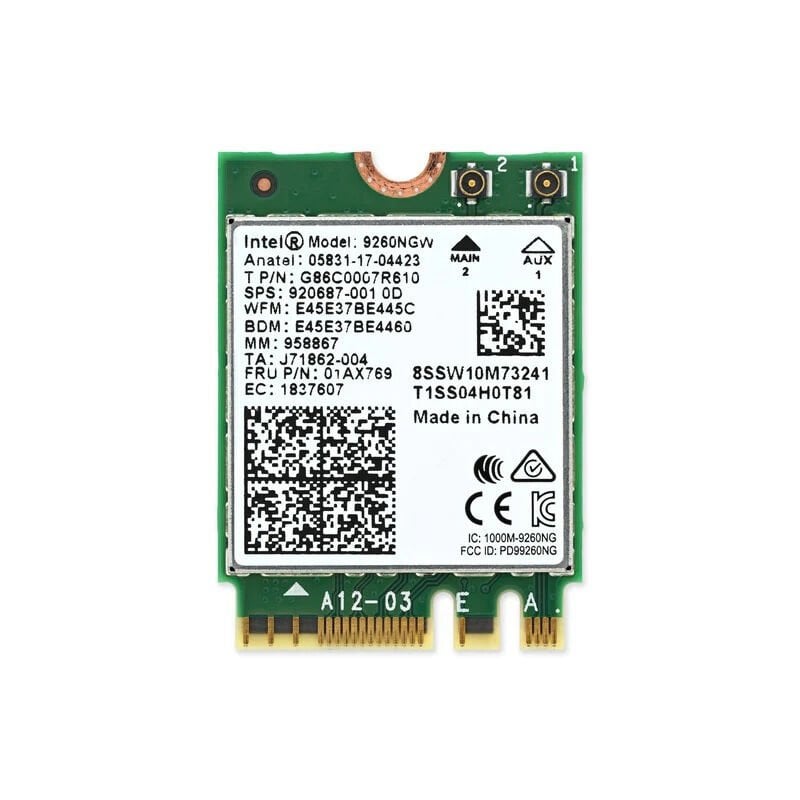 ASUS PRO P5440 PU404 P5440F P5440U P5440FA Orijinal Wireless Kart 01AX769 Intel 9260NGW