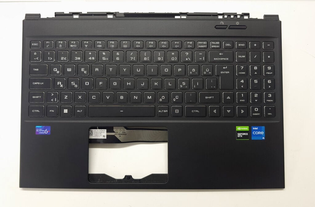 Monster Abra A5 V19.1 2 3 4 Orijinal Klavye Üst Kasa Palmrest