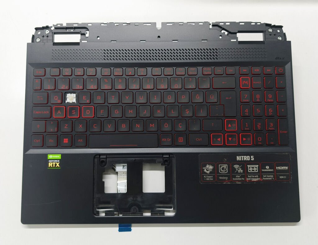 Acer Nitro 5 AN515-58 AN515-46 N22C1 Orijinal Klavye Üst Kasa