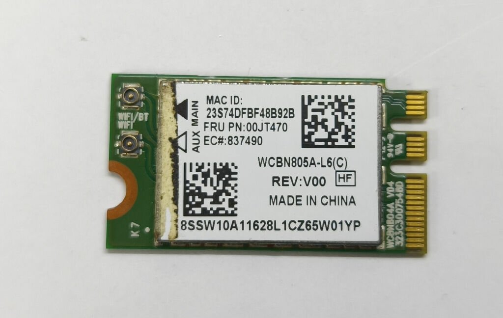 Lenovo 500-15ISK 500-15ACZ Z51-70 Y50C V4000 80NT 80K4 Orijinal Wireless Kart 00JT470 Atheros QCNFA34AC