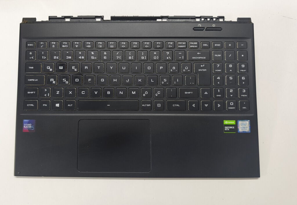 Monster Abra A5 V15.1 2 3 4 5 6 7 8 Tulpar T5 V19.1 2 Orijinal Klavye Üst Kasa