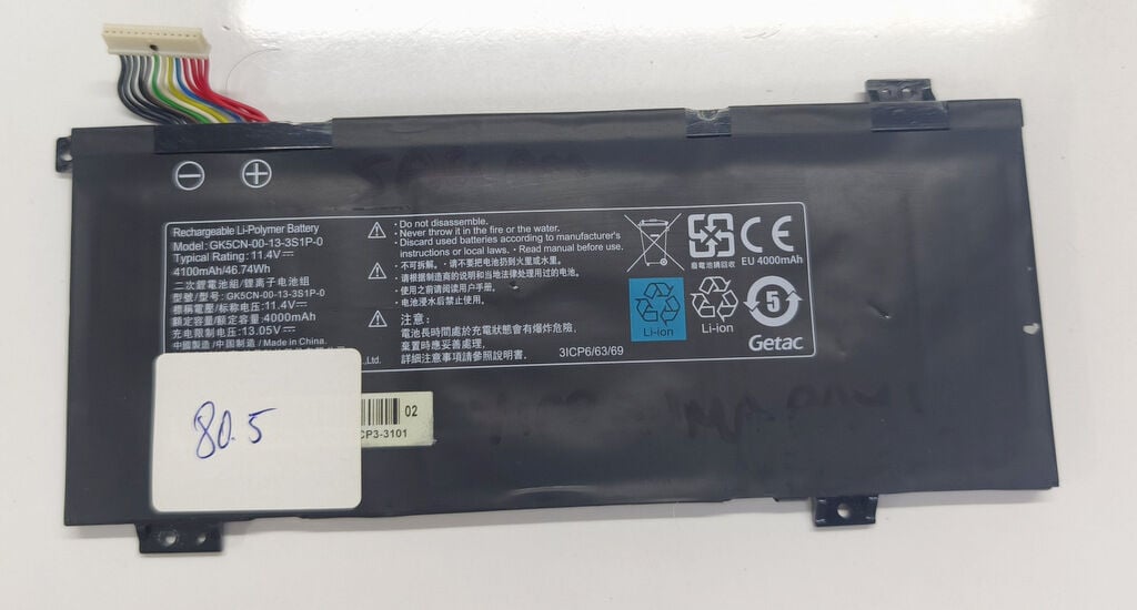 Monster  Orijinal Batarya Pil GK5CN-00-13-3S1P-0 %80.5 Performans