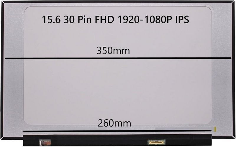 NT156FHM-N43 Uyumlu 15.6 30 Pin Vidasız Ekran Panel FHD IPS MAT 1920-1080P 260mm