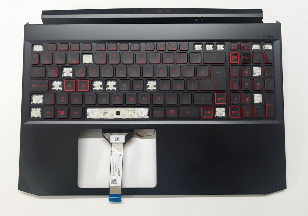 Acer AN515-55 43 55 56 57 AN715-50 N18C3 N20C1 Orijinal Klavye Üst Kasa Palmrest AP3AT000422 ACM20M1
