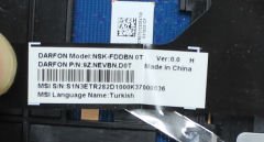 MSI 8RD Orijinal Klavye NSK-FDDBN0T 9Z.NEVBN.D0T