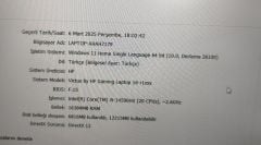 HP Victus 16-R1058NT Anakart i5-14500HX RTX4050