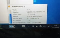 Lenovo Yoga 520-14 320S-14 Flex 5-1470 81C8 80X8 Orijinal Batarya Pil L15C3PB1 L15C2PB1 L15M2PB1 L15L2PB1 %60 Performans