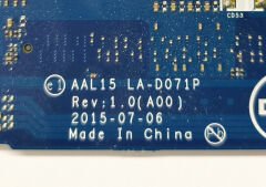 DELL P51F 5551 5552 5558 5559 5555 Vostro 3558 3559 V3558 V3559 Orijinal Anakart İ7-6500U LA-D071P