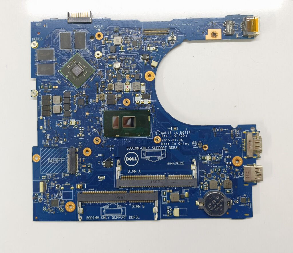 DELL P51F 5551 5552 5558 5559 5555 Vostro 3558 3559 V3558 V3559 Orijinal Anakart İ7-6500U LA-D071P