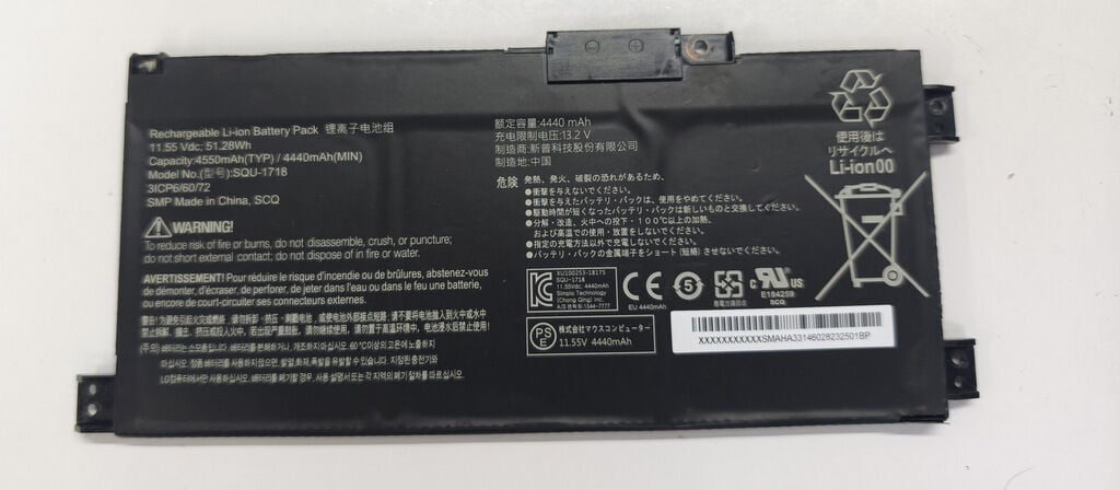 Casper Excalibur G770 Orijinal Batarya Pil SQU-1718 %90.4Sağlık