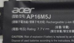Acer AP16M5J AP16M4J Orijinal Batarya Pil %64 Sağlık
