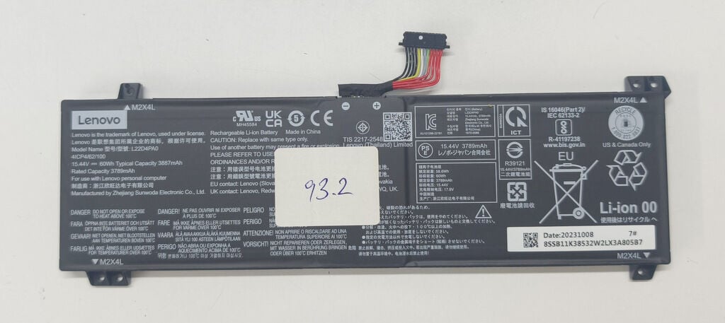 Lenovo LOQ 15APH8 15IRH8 82XV 82XT 16IRH8 16APH8 82XW 82XU 5-16APH8 5-16IRH8 Orijinal Batarya Pil L22D4PA0 L22L4PA0 L22X4PA0 L22B4PA0 %92 Sağlık