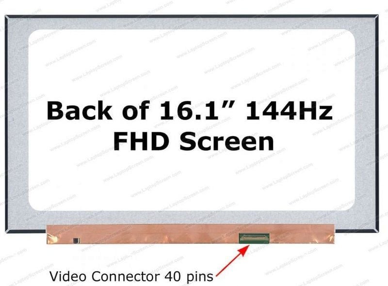 HP Victus Gaming 16-s0007nt Uyumlu 16.1 40 Pin 144HZ Led Ekran FHD IPS 1080P