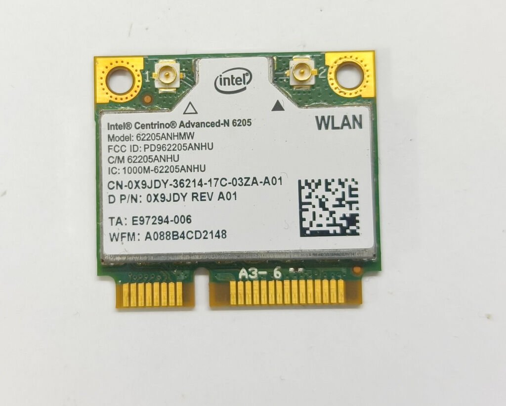 DELL E5530 5530 Orijinal Wireless Kart 0X9JDY İntel Centrino Advanced-N 6205 5G Uyumlu