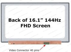 HP Victus 16-d1023nt Uyumlu 16.1 40 Pin 144HZ Led Ekran FHD IPS 1080P