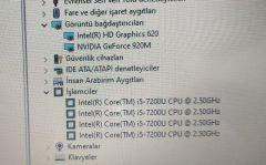 Asus X541sa  Anakart X541UVK Mainboard rev 2.0 İ5-7200U NVIDIA 920M