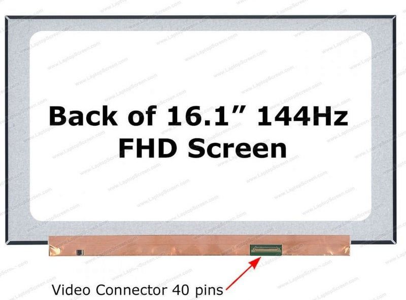HP Victus 16-d1042nt Uyumlu 16.1 40 Pin 144HZ Led Ekran FHD IPS 1080P