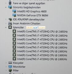 Lenovo IdeaPad Y50P-70 Anakart i7-4720HQ GTX960M ZIVY2 LA-B111P REV 1A