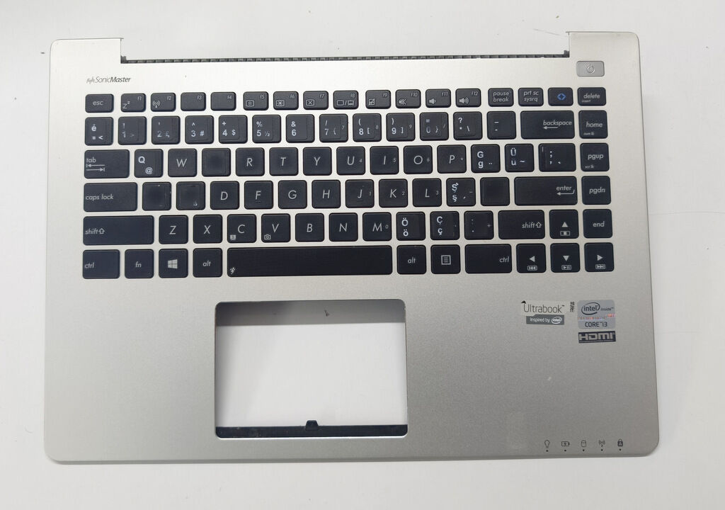 Asus Vivobook S400 S400C S400CA S400CB S400L Orijinal Klavye Üst Kasa Palmrest