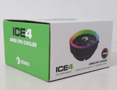 Zoko Ice-4 Intel/Amd 12Cm Auto Rainbow İşlemci Fanı
