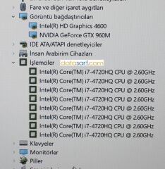 Lenovo IdeaPad Y70-70 Anakart i7-4720HQ GTX960M ZIVY2 LA-B111P REV 1A