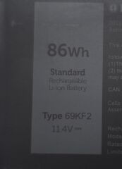 Dell G15 5530 5531 5535 5540 5545 P121F Orijinal Batarya Pil 69KF2