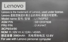 Lenovo Thinkpad E480 E485 E490 E495 E480C Orijinal Batarya Pil L17M3P52