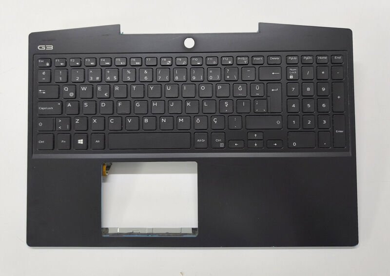Dell G3 15 3500 3590 P89F P89F002 Orijinal Klavye Üst Kasa Palmrest