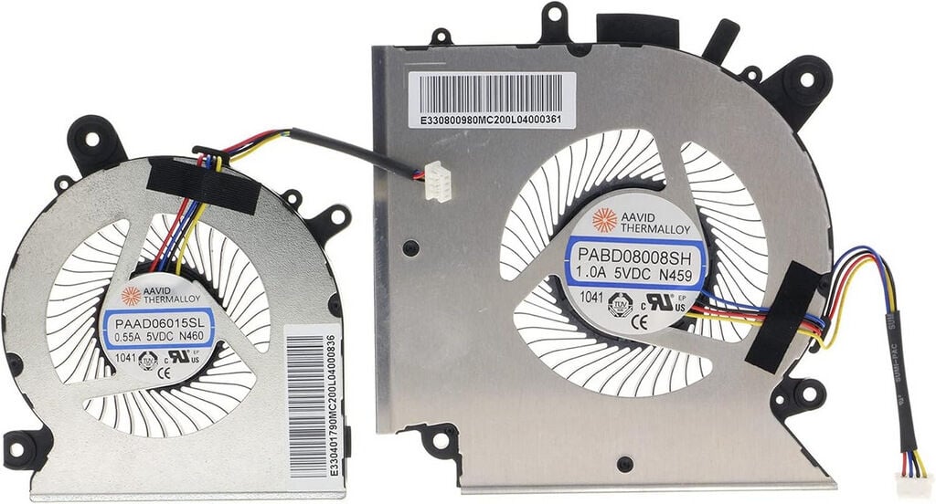 MSI Katana GF66 11UE 11UG MS-1581 MS-1582 MS-1583 MS-1584 GL66 Bravo MS-158K GF76 GL76 WF76 Orijinal Fan Set PABD08008SH N459 PAAD06015SL N460