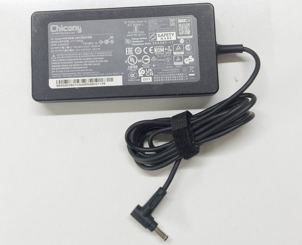 Msi MSI GF63 GF65 MS-16R1 MS-16R2 MS-16R4 Orijinal Adaptör Şarj Cİhazı 20V 6.0A 120W A17-120P2A 4.5x3.0mm